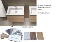 Mobile bagno moderno Syntesy 60 m1 surf di Baxar in OFFERTA OUTLET - 26%