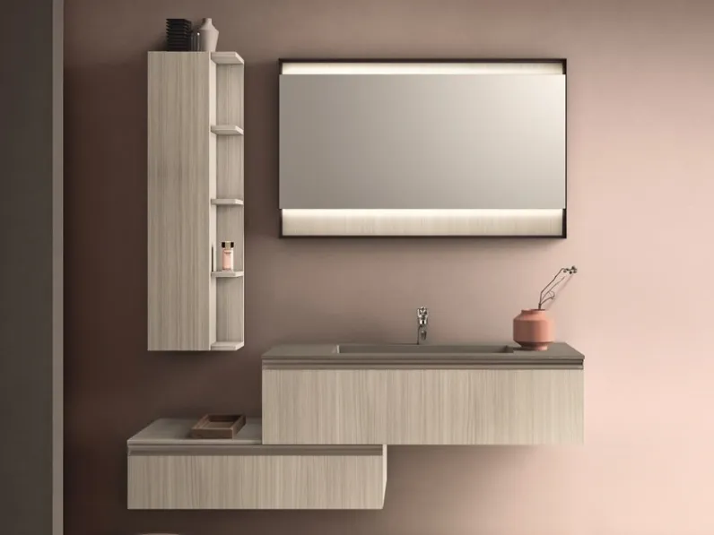 Mobile bagno Cerasa Carta bianca in OFFERTA OUTLET  affrettati