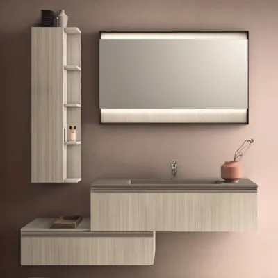Mobile bagno Cerasa Carta bianca in OFFERTA OUTLET  affrettati