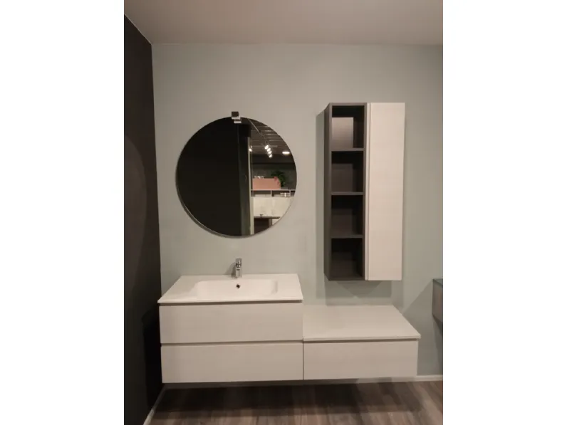 Mobile bagno sospeso B go bianco di Compab SCONTATO - 60%