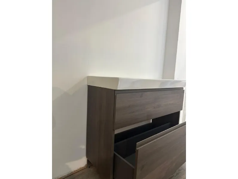 HOME DECO FACTORY, HD0222, mobile sottolavabo, modello Klaus, collezione Natural Crush, mobili, mobili da bagno, 60 x 70 x 30 cm, marrone