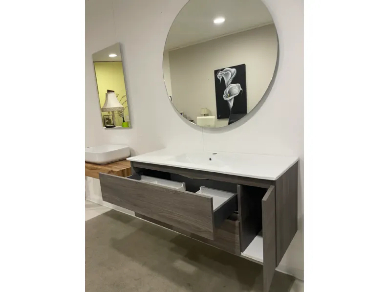 Mobile bagno moderno Nettuno 128 di Compab in OFFERTA OUTLET - 68%