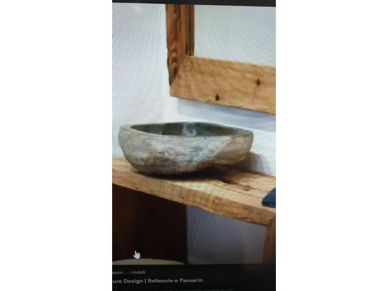 Mobile bagno Nature design Lavabo in pietra IN OFFERTA OUTLET