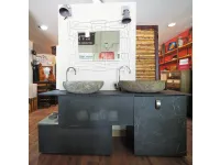 Mobile bagno A terra Mobile bagno doppio lavabo stiloe industrial  Outlet etnico a prezzo scontato