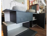 Mobile bagno A terra Mobile bagno doppio lavabo stiloe industrial  Outlet etnico a prezzo scontato