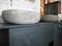 Mobile bagno A terra Mobile bagno doppio lavabo stiloe industrial  Outlet etnico a prezzo scontato