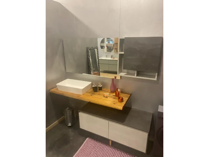 Mobile bagno moderno Cornici di Punto tre in OFFERTA OUTLET - 54%