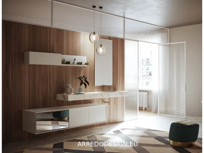 Mobile bagno Sospeso Edge modula Punto tre scontato - 35%