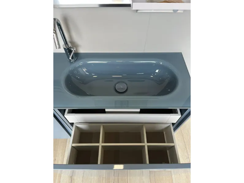 Mobile bagno in laccato lucido modello Lagu di Scavolini bathrooms in Offerta Outlet