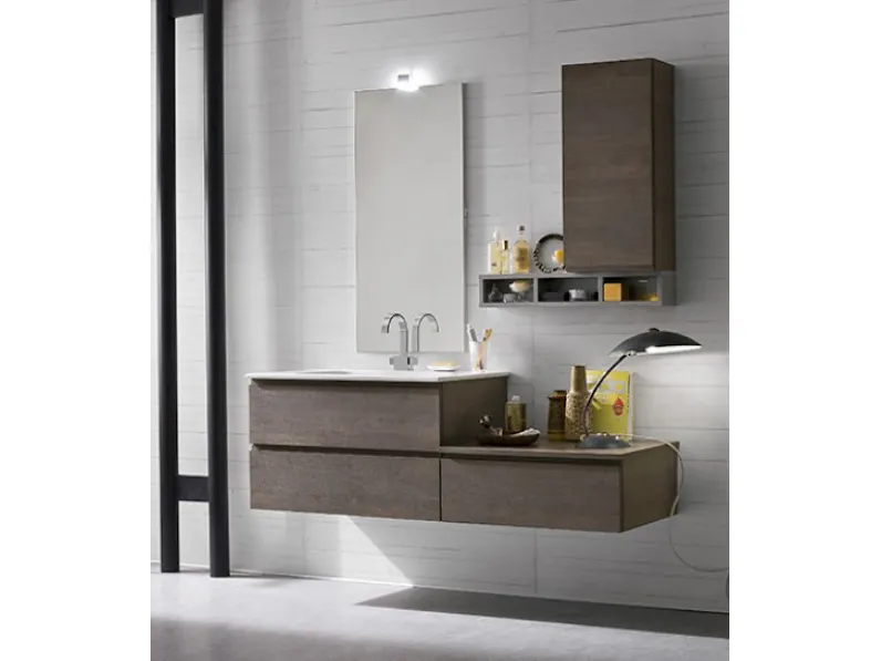 Arredamento bagno moderno: mobile bagno sospeso Compab in offerta