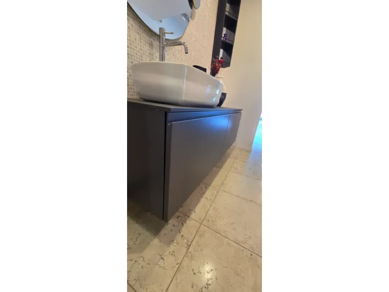 Mobile bagno moderno Composizione bagno street grigio rabbit di Arbi in OFFERTA OUTLET - 50%