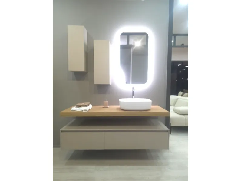 Mobile bagno in laminato modello Mobile bagno baxar m2 design 150cm di Baxar a prezzo Outlet
