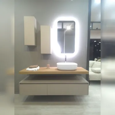 Mobile bagno in laminato modello Mobile bagno baxar m2 design 150cm di Baxar a prezzo Outlet