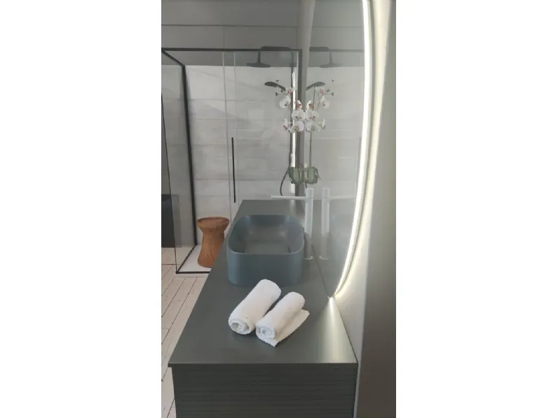 Mobile bagno in laccato opaco modello M3 system di Baxar in Offerta Outlet