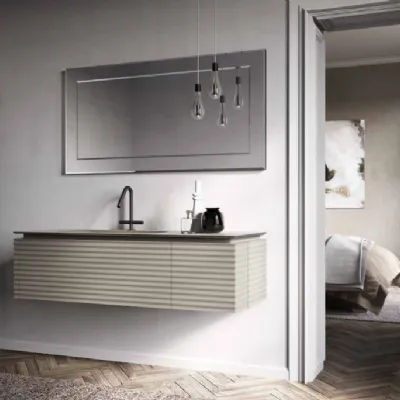 ARREDO BAGNO Idea group: MOBILE + SPECCHIO modello DOLCEVITA LACCATO OPACO SCONTATO 30%