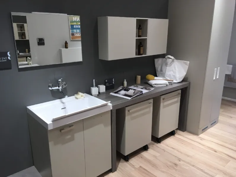 Mobile bagno Lavanderia Arredo bagno lavanderia aquo laminato opaco Scavolini in offerta