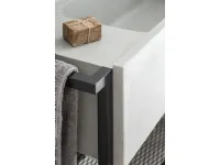 Mobile bagno A terra Elledue lavabo in calcestruzzo con struttura free-standing 105x35x86h cm Moab 80 con forte sconto