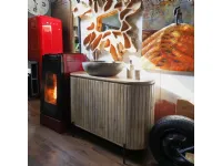 Arredamento bagno: mobile Nuovi mondi collection Mobile  bagno oval in vero legno  a prezzo scontato