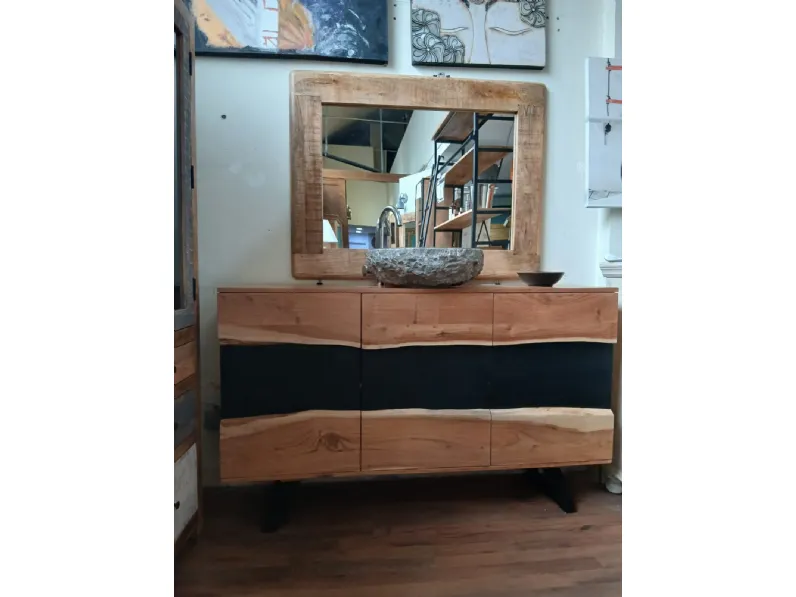 Mobile bagno a terra  bagno bagno   design wave di Outlet etnico SCONTATO - 46%