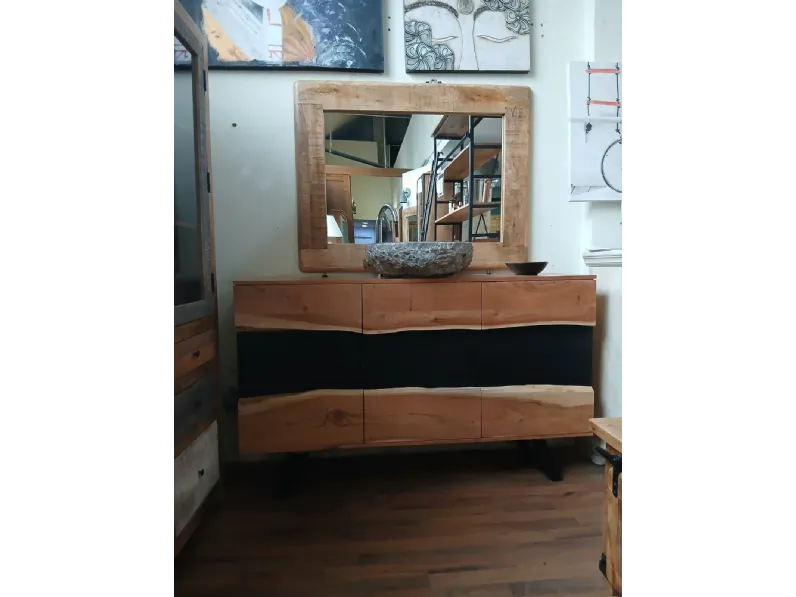 Mobile bagno a terra  bagno   design wave di Outlet etnico SCONTATO - 46%