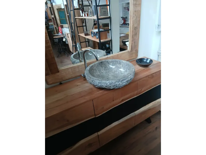 Mobile bagno a terra  bagno   design wave di Outlet etnico SCONTATO - 46%
