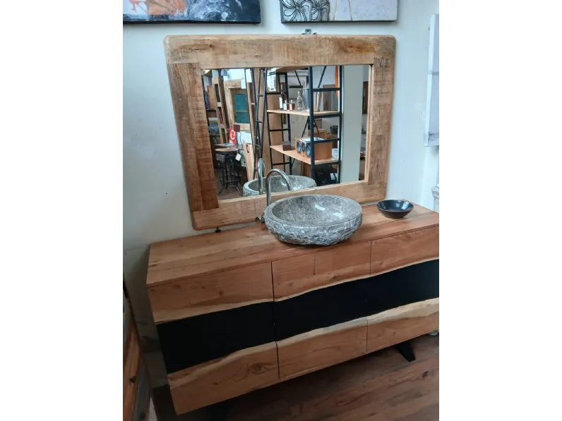 Mobile bagno a terra  bagno   design wave di Outlet etnico SCONTATO - 46%