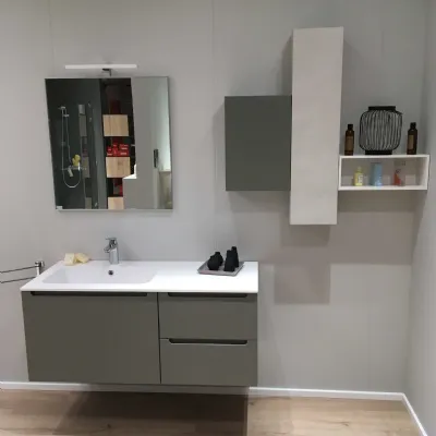 Mobile bagno Sospeso Arredo bagno scavolini idro grigio opaco Scavolini bathrooms a prezzo ribassato