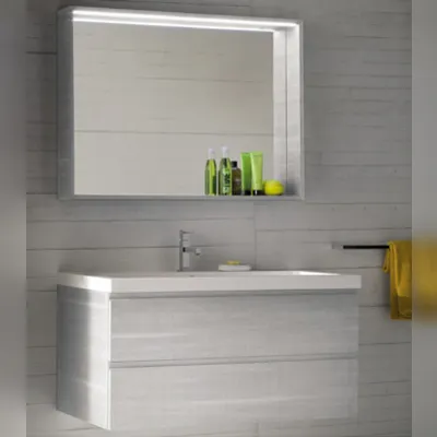 Mobile bagno Moderno Sospeso in laminato di Compab