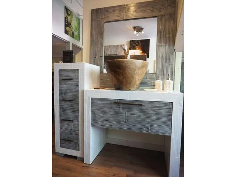 BAGNO CRASH BAMBU' WHITE/GREY