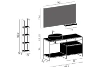 Code mono 14 Arbi: mobile da bagno A PREZZI OUTLET