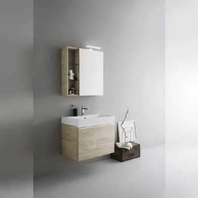 Composizione 05 di Arbi Arredo Bagno con mobile sospeso