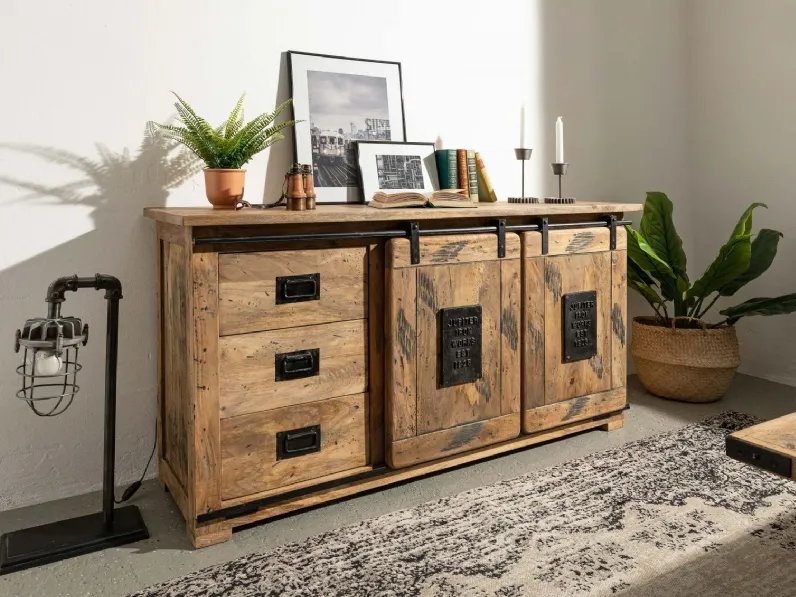 Mobile bagno in legno modello Credenza jupiter 150 di Outlet etnico a prezzo Outlet