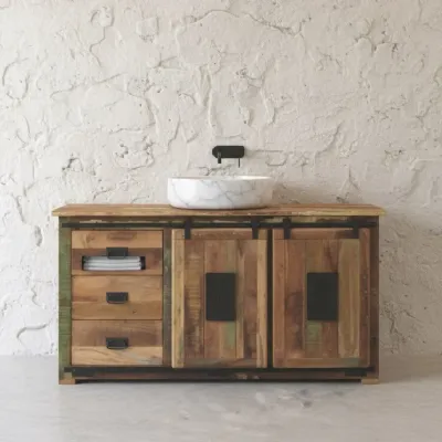 Mobile bagno Credenza jupiter 150 Outlet etnico SCONTATO a PREZZI OUTLET