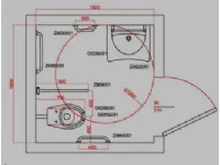 Kit8 accessibile  Artigianale: mobile da bagno A PREZZI OUTLET