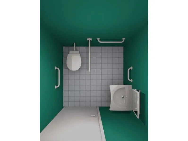 Kit8 accessibile  Artigianale: mobile da bagno A PREZZI OUTLET