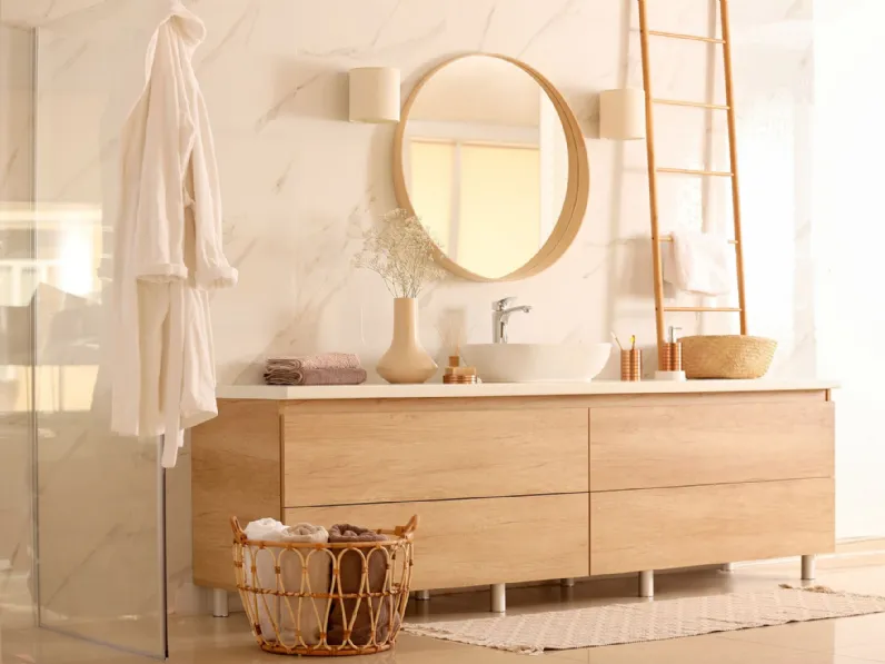 Mobile bagno A terra Mobilike wilson Artigianale scontato - 30%