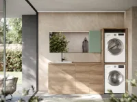 Mobile bagno moderno Lavanderia modello planet di Azzurra in OFFERTA OUTLET - 30%