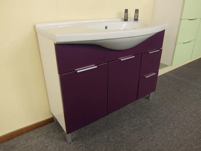 Mobile arredo bagno A terra Birex Idrobath viola con sconto