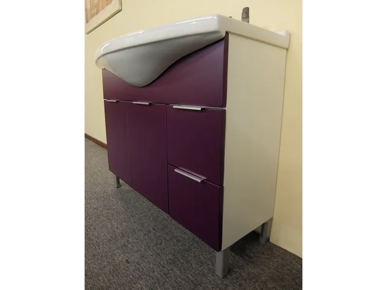 Mobile arredo bagno A terra Birex Idrobath viola con sconto