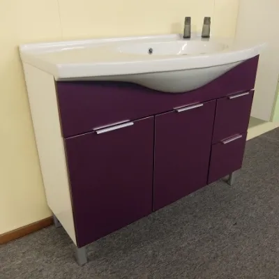 Mobile arredo bagno A terra Birex Idrobath viola con sconto