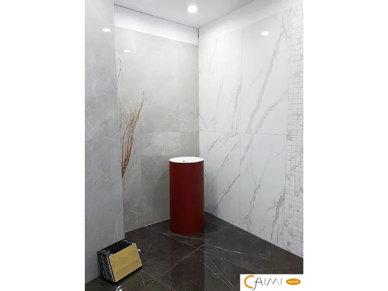 Mobile bagno A terra Lavabo cilindro rosso scuro  Ideagroup a prezzi outlet