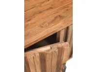 Arredamento bagno: mobile Outlet etnico Credenza lines 2 ante in Offerta Outlet