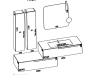 Mobile arredo bagno Sospeso Baxar Mobile bagno   convenienti