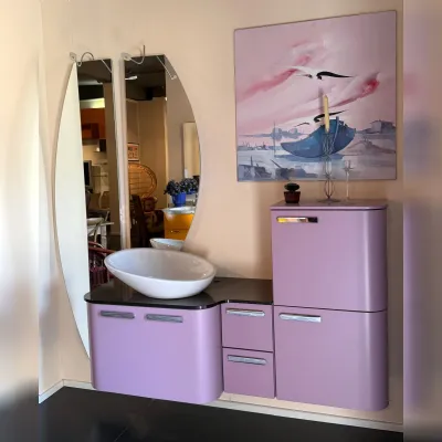 Arredamento bagno: mobile Compab Bagno curvo lilla a prezzi convenienti