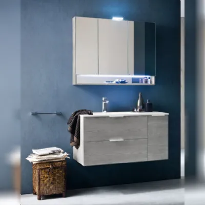 Mobile bagno sospeso Compab con specchiera contenitore in offerta