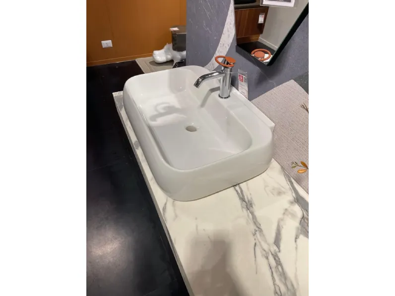 Mobile bagno in laccato opaco modello Cv 331 bgo laos  di Compab a prezzo scontato