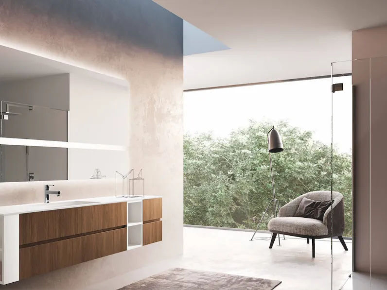 Arredamento bagno: mobile Punto tre Composizione u&d 02 in Offerta Outlet