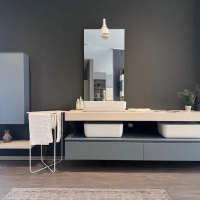 Mobile bagno in laccato opaco modello Qi di Scavolini bathrooms in Offerta Outlet