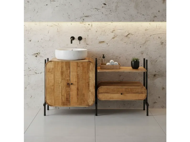 Mobile bagno A terra Credenza east Outlet etnico a prezzi convenienti