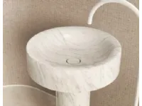 Mobile arredo bagno A terra Md work Lavabo in vero marmo carrara con sconto